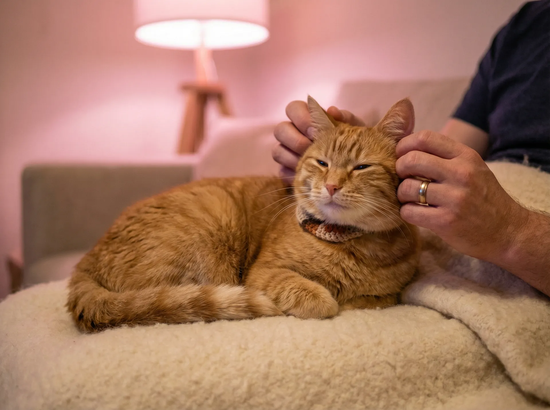 猫咪被温柔抚摸的幸福时刻 - 深山猎户h